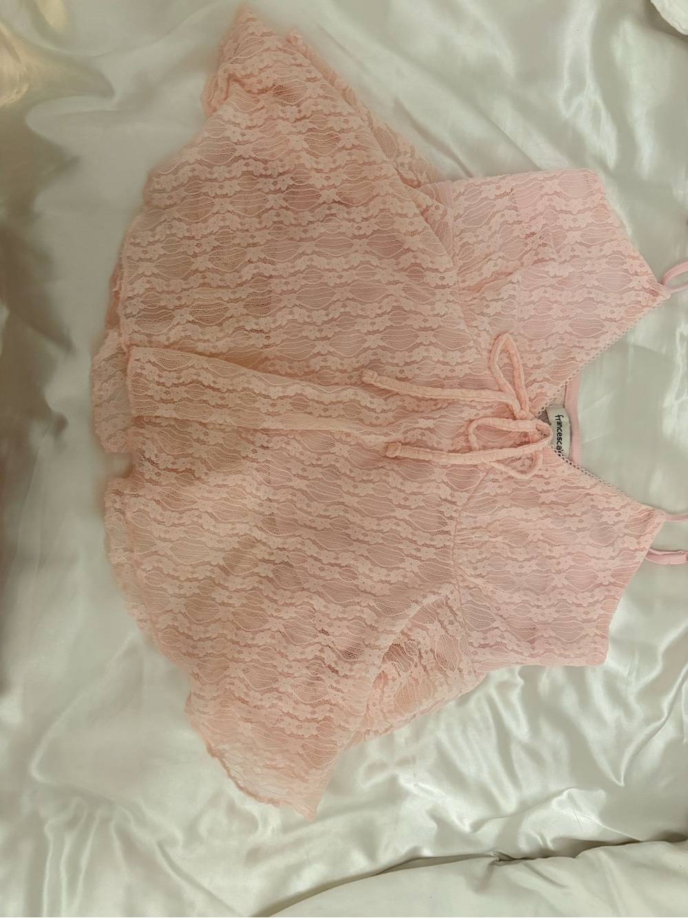 Francesca's Blush Pink Lace Cami